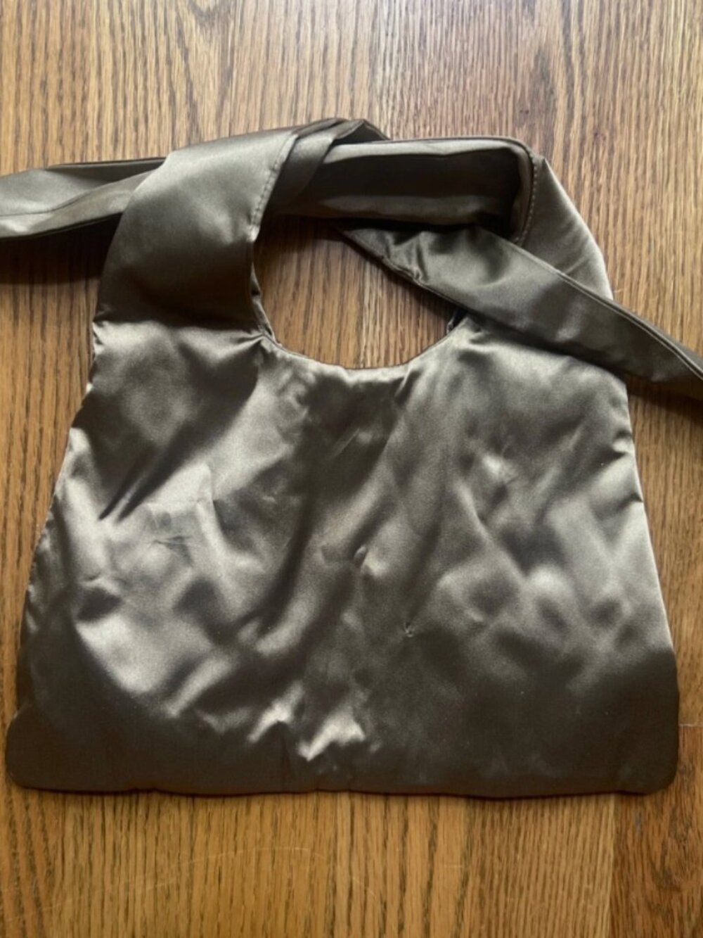 Merit x Tove Limited Edition Signature Bag Gold Satin Tie Makeup Bag